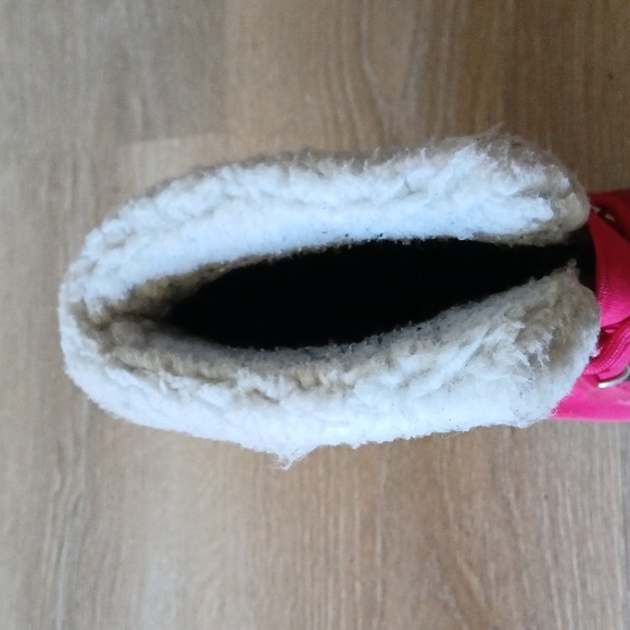 Girls Boots Sorel Yoot Pac Nylon Waterproof Rubber Soles Sherpa C… - Picture 12 of 12